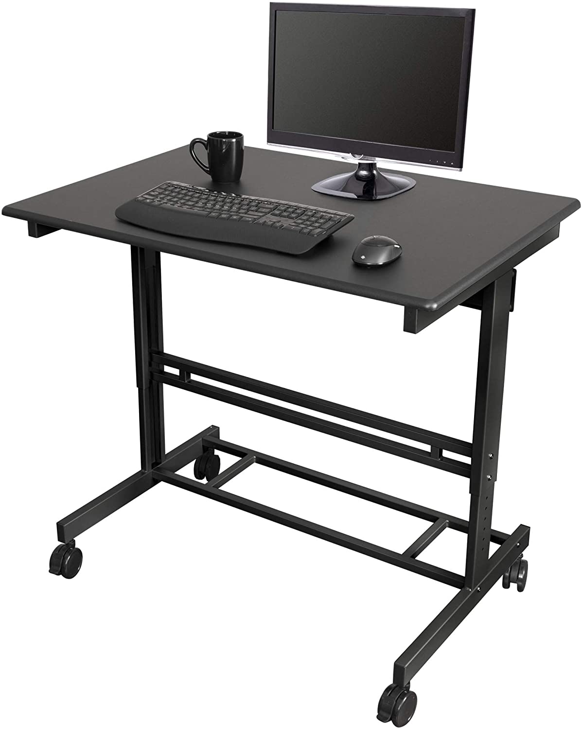 Black standing desk